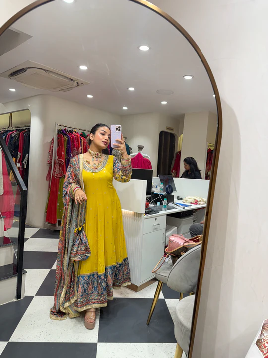 Chanderi anarkali kurti bulk supplier India